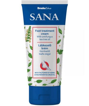 BradoLine SANA Feet cream against the fungus Teatreeoil 100 ml. - 2 pcs - Buy Online on GoSupps.com