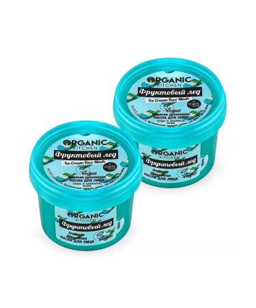 Organic Kitchen Face mask drainage fruit ice 100 ml 2 pcs