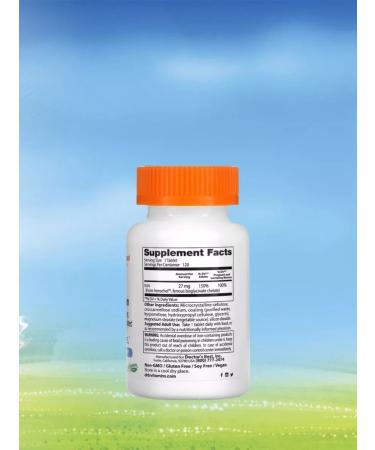 Doctor's Best Iron with high absorption and ferrohele 27 mg 120 tablets - Buy Online on GoSupps.com