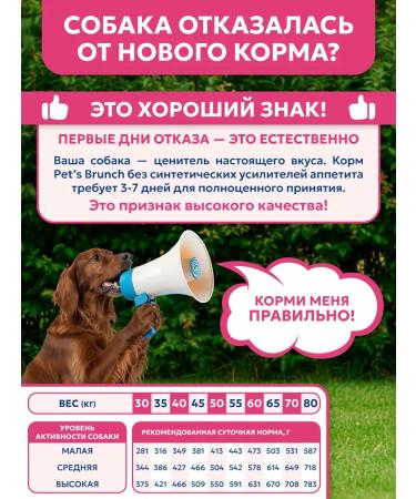 Pet's Brunch Dry food for dogs of large breeds with a turkey 4 kg - Buy Online on GoSupps.com