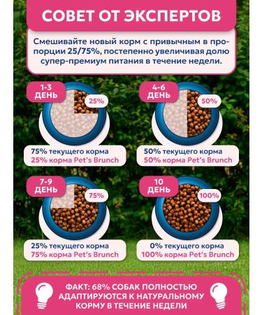 Pet's Brunch Dry food for dogs of large breeds with a turkey 4 kg - Buy Online on GoSupps.com