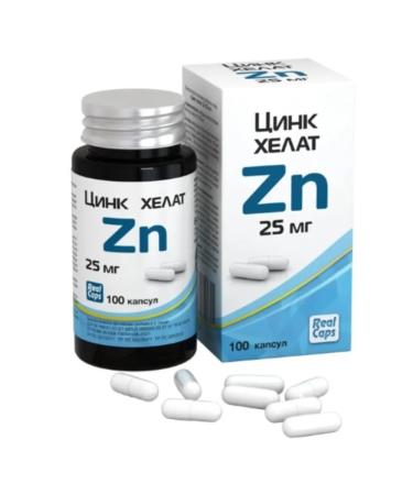 RealCaps Zinc helat capsules 25 mg 100 pcs