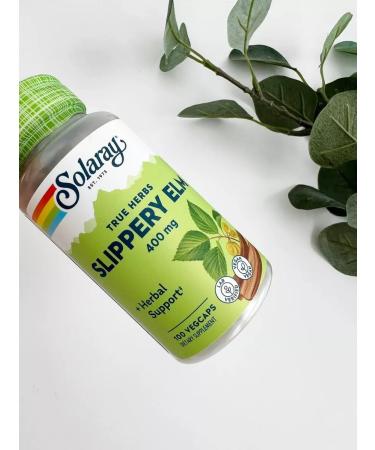 Solaray Slippery Elm 400 Mg - Rusty slippery knit 100 capsules
