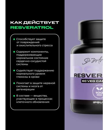 IPSUM Resveratrol antioxidant for youth and beauty - Buy Online on GoSupps.com