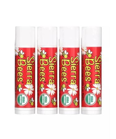 Sierra Bees Organic lip balms grenades 4 pcs - Buy Online on GoSupps.com