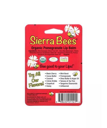Sierra Bees Organic lip balms grenades 4 pcs - Buy Online on GoSupps.com