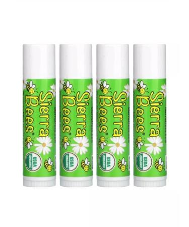 Sierra Bees Organic lip balms mint explosion 4 pcs - Buy Online on GoSupps.com