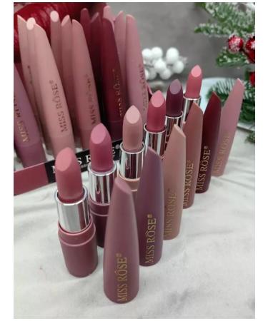 SADDAS Matte lipstick Miss Rose set 6 pcs