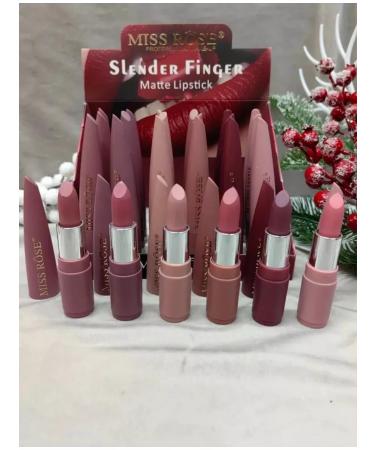 SADDAS Matte lipstick Miss Rose set 6 pcs - Buy Online on GoSupps.com