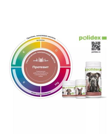 Polydex Polidex vitamins for dogs ProteVit 60 pcs - Buy Online on GoSupps.com