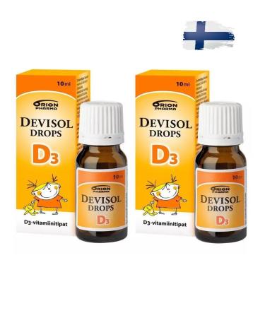 devisol Vitamin D3 for children Oil drops 2pcs 10ml - Buy Online on GoSupps.com