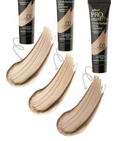 Belita Tonal cream-lifting "Pro Luxury" Tone 1 (3 pcs) - Buy Online on GoSupps.com
