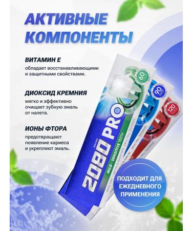Dental Clinic 2080 Dental paste 3x125 g - Buy Online on GoSupps.com