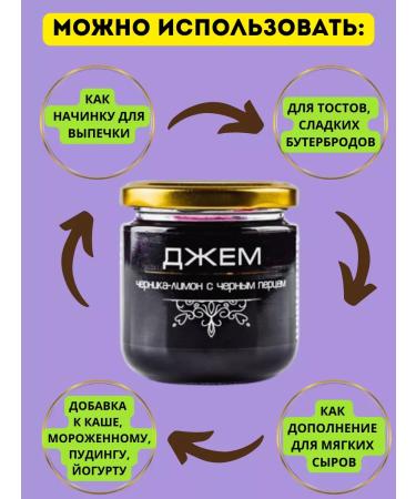 Gorodeya Sugar Refinery Jem blueberry - lemon with black pepper 200 g - Buy Online on GoSupps.com