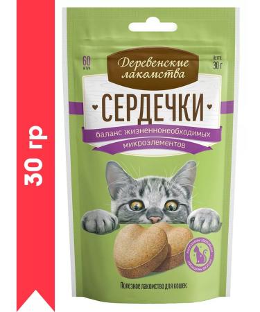 Country delicacies For cats of hearts for the balance of trace elements 30 g