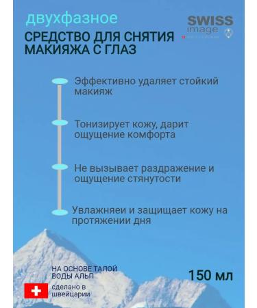 Swiss Image Two -phase makeup remover from the eyes 150ml - Buy Online on GoSupps.com