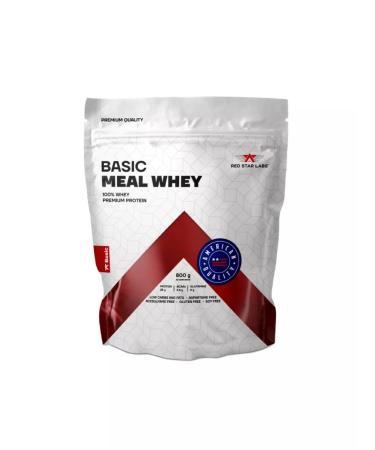 Red Star Labs BASIC MEAL WHEY 800 g for weight loss strawberries