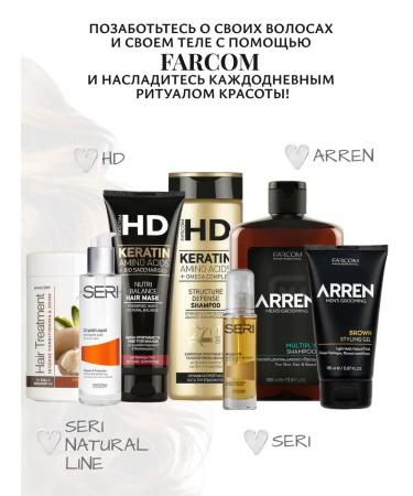 Farcom Arren Multiply hair shampoo 3 in 1 400 ml - Buy Online on GoSupps.com