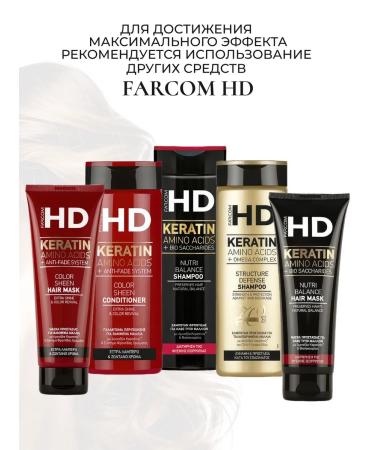 Farcom HD Keratin Nutri Balance Hair Shampoo 400 ml - Buy Online on GoSupps.com