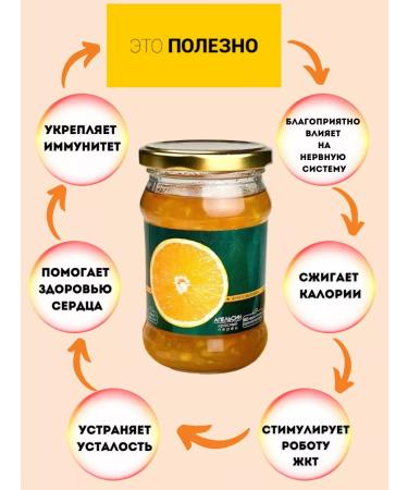 Gorodeya Sugar Refinery Orange jam 340 g - Buy Online on GoSupps.com