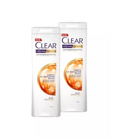clear Shampoo protection against hair loss 400ml 2 pcs
