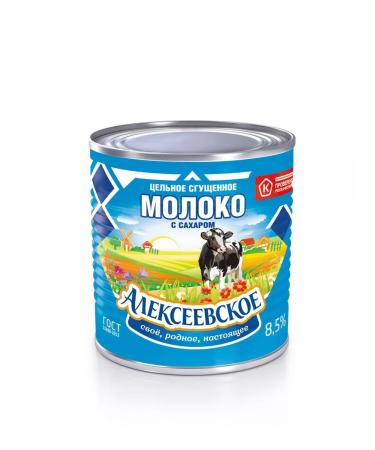 ALEKSEEVSKOE The milk is solid with sugar 8.5% 380 g - Buy Online on GoSupps.com
