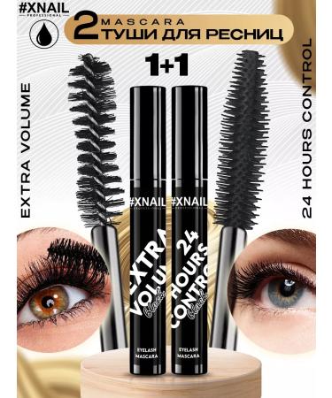 XNAIL PROFESSIONAL Mascara for eyelashes waterproof black for the eyes lengthening