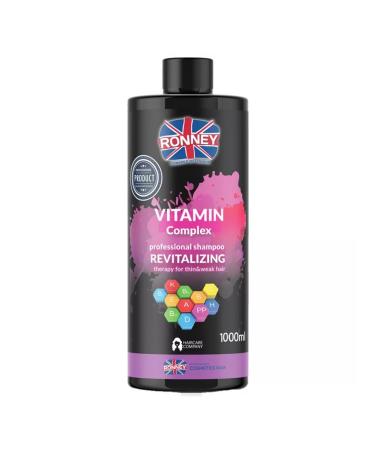 RONNEY Vitamin mask 1l. + Shampoo 1l. For thin hair - Buy Online on GoSupps.com