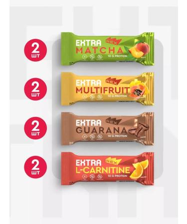 Sports bars Protein bars without sugar Extra Mini Assorted 8pcs - Buy Online on GoSupps.com