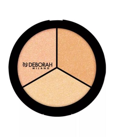 DEBORAH Milano Facial Paleters Trio Highlighter Palette 5g