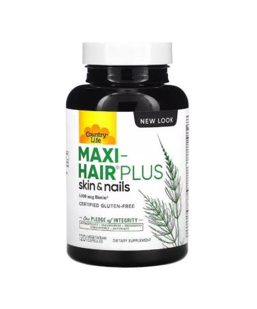 Country Life Maxi-hair plus 120 vegetarian capsules