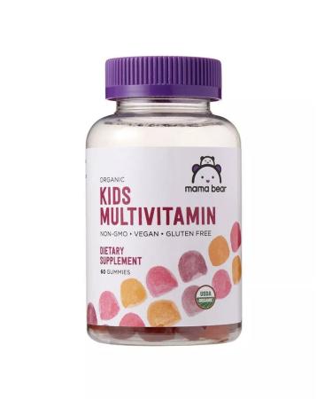 Mama Bear Organic Multivitamins for children chewing 60 pcs - Buy Online on GoSupps.com
