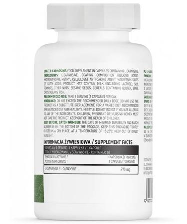 OstroVit Carnosine Capsules for muscles L-Carnosine 60 Capsule - Buy Online on GoSupps.com