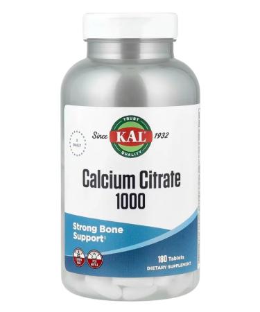 KAL Calcium citrate 180 tablets to strengthen bones - Buy Online on GoSupps.com