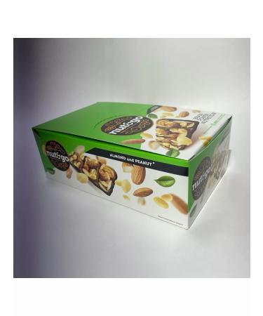 KDV Chocolate bars of almonds and peanuts Nut and Go 18pcs - Buy Online on GoSupps.com