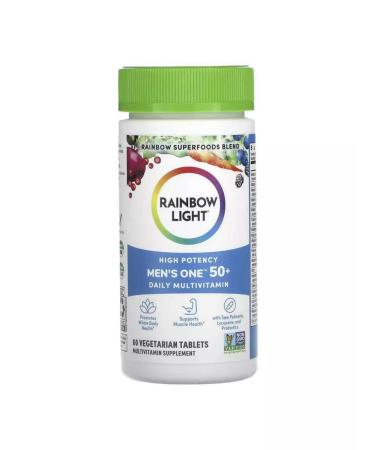 Rainbow Light Men One 50+ Daily multivitamins 60 tablets - Buy Online on GoSupps.com