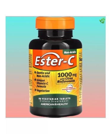 American Health Ester-C Esther 1000 mg vitamin C 90 tablets