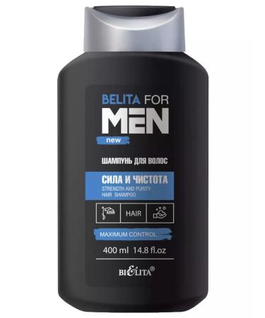 Hair shampoo and growth Belita for men Strength and cleanliness400ml