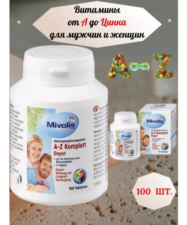 Vitamin76 Mivolis vitamins from A to Z Komplett+ Minerals 100 pcs