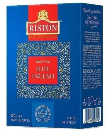 RISTON Green tea and black English Elite Tea 10 UE 100 g - Buy Online on GoSupps.com
