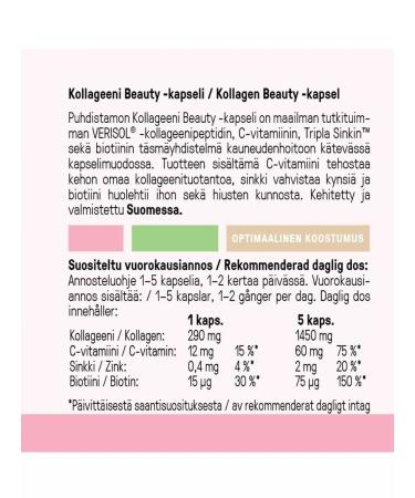 SUOMI Puhdistamo collagen + vitamin C for joints 120 caps - Buy Online on GoSupps.com