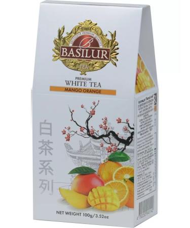 Basilur Tea is white mango and orange. 100g. Sri Lanka