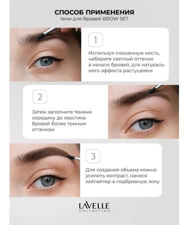 LavelleCollection Eyebrow shadows set 02 universal - Buy Online on GoSupps.com