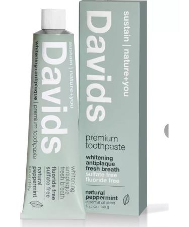 Davids Natural toothpaste without fluoride for bleaching