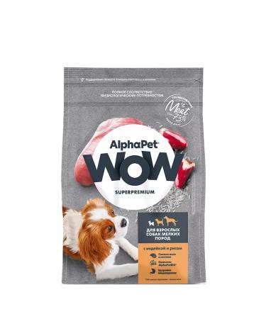 AlphaPet Wow feed for dogs of small breeds turkey and rice 7kg - Buy Online on GoSupps.com