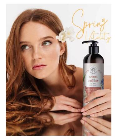 SHEIDA Strengthening shampoo with garlic and chicory extracts - Buy Online on GoSupps.com