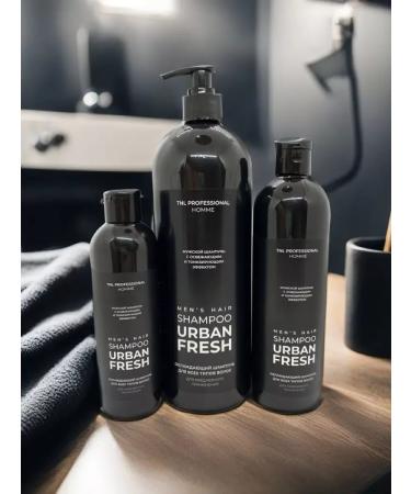 TNL PROFESSIONAL Male shampoo Urban Fresh cooling TNL 1000 ml - Buy Online on GoSupps.com