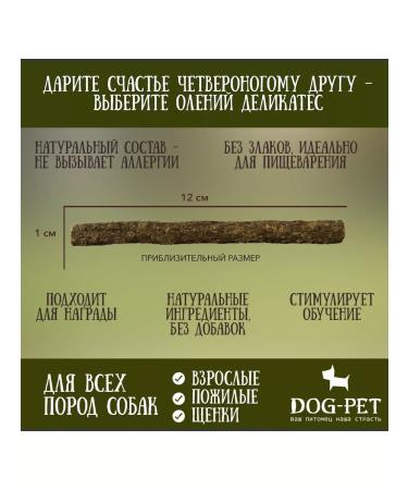 Dog-Pet Goodies deer sausages classic for dogs UE 200 grams - Buy Online on GoSupps.com