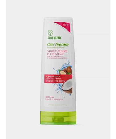 SYNERGETIC Hair balm "Strengthening and Nutrition" Hair Therapy 360ml - Buy Online on GoSupps.com