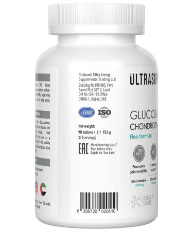 UltraSupps For the joints and ligaments of Glucosamine Chondroitin MSM 90 table - Buy Online on GoSupps.com